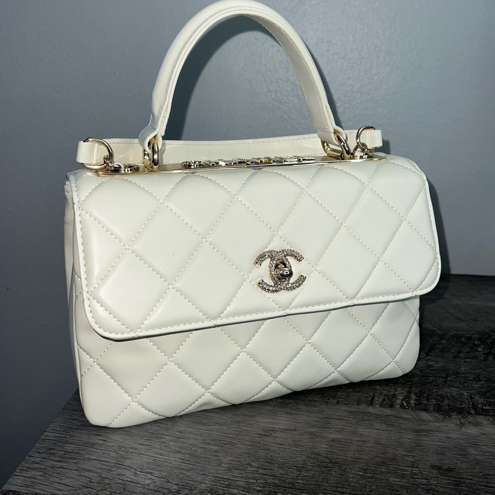 Chanel Ivory Quilted Satchel